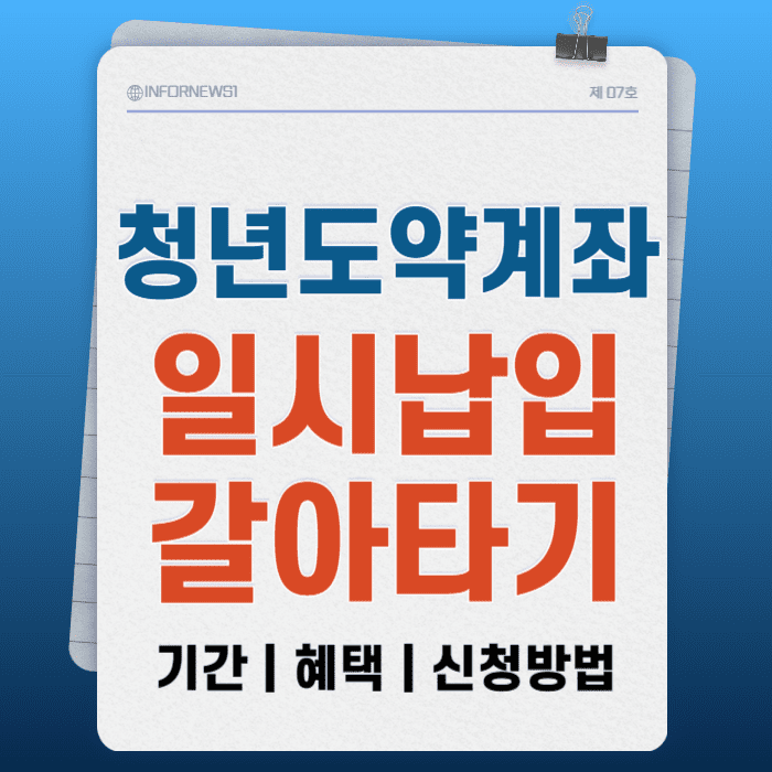 청년도약계좌,청년도약계좌-일시납입,청년도약계좌-갈아타기,청년도약계좌-환승,청년도약계좌-신청방법